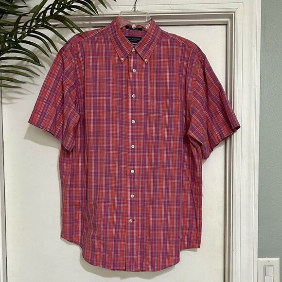 Daniel Cremieux Collection Men's Large Collared Button-Down Plaid Shirt - Picture 12 of 12